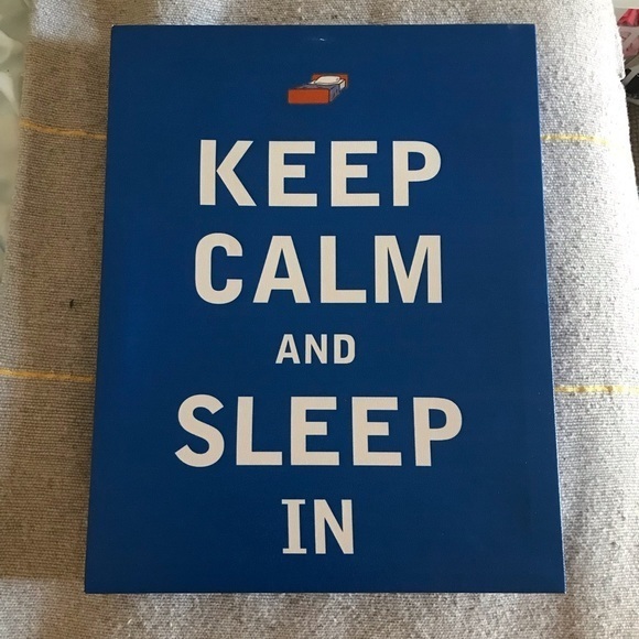 Other - Keep Calm and Sleep In Canvas Wall Art​